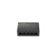 Lanberg DSP1-1005 switch No administrado Gigabit Ethernet (10/100/1000) Negro, Gris
